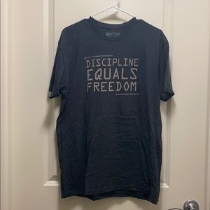 Jocko Podcast SS T Shirt, Charcoal Healther, Large